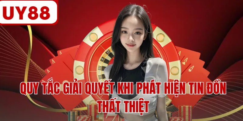 Quy tắc giải quyết khi phát hiện tin đồn thất thiệt Quy tắc giải quyết khi phát hiện tin đồn thất thiệt